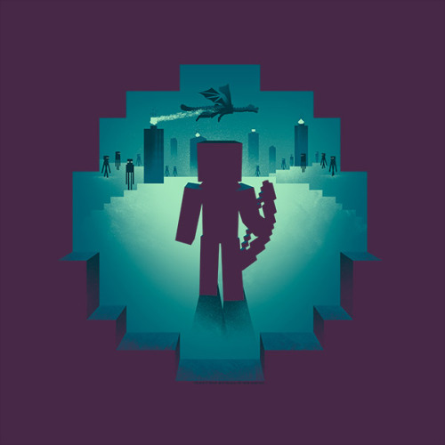 pixalry: Minecraft Designs - Created by Ian Wilding On sale now as a T-shirt at J!NX.