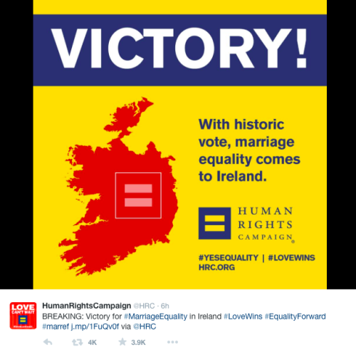 micdotcom:Ireland has officially become the first nation on Earth to legalize same-sex marriage via 