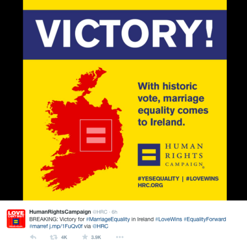 micdotcom:  Ireland has officially become the first nation on Earth to legalize same-sex marriage via popular vote 