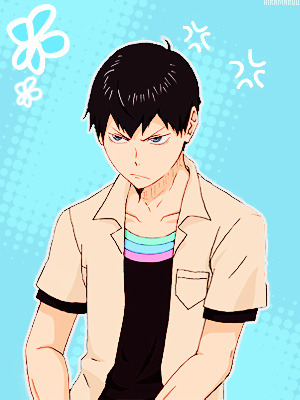 zakuras: Kageyama + Sky blue  ☆  