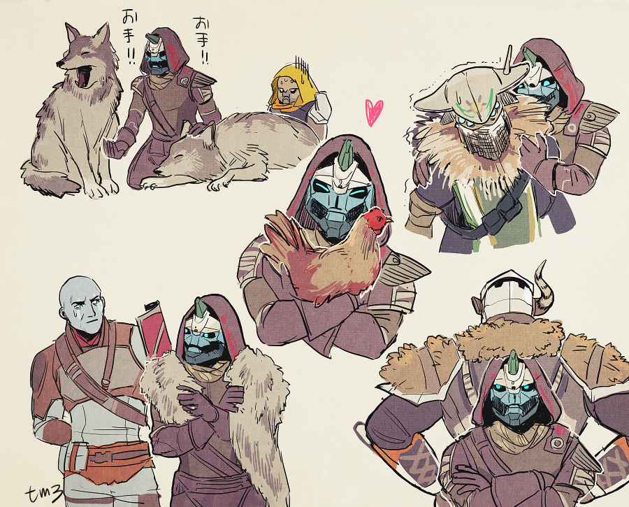nnnnnkmmmmmn:  cayde-6 with fluffys 