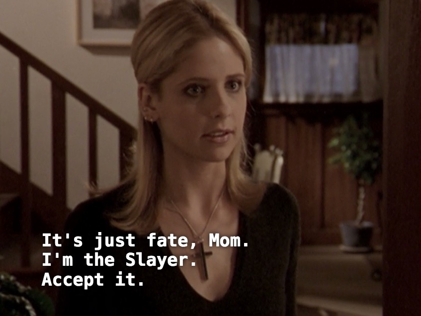 geekasaur:but remember that time buffy had to come out as the slayer…?