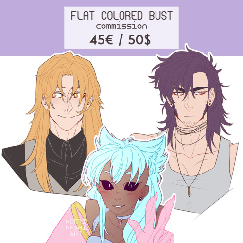 I made the new commission pricelist ♥You can also find it in the sidebar of my blog. Cheers! ~