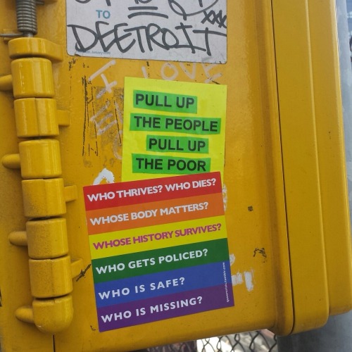 queergraffiti:over rainbow colors: “who thrives? who dies? whose body matters? whose hist