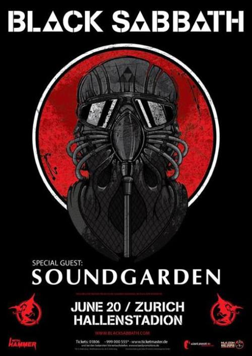 Black Sabbath & Soundgarden | June 20, 2014. Hallenstadion, Zurich (via Soundgarden)
