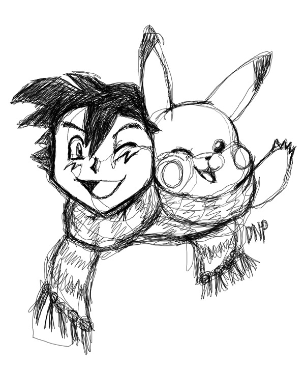 scribblekin:  Commission Info / Print / Art Tag Tried the One-Line Doodle Challenge.