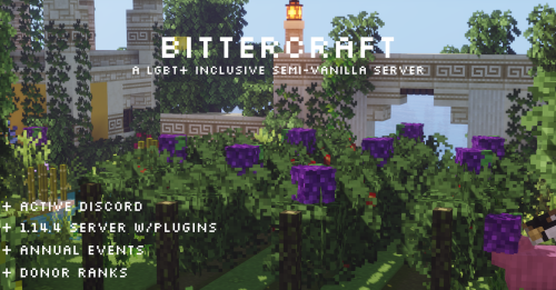 bittercraft has updated to 1.14.4! the world border has been expanded and we’re about to have some s