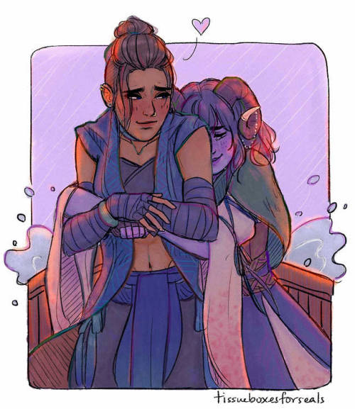 tissueboxesforseals:operation love+cherish the sad bloo tiefling, go