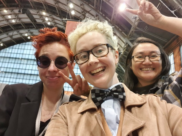 had a super fun time at the Megacon in Manchster today! thanks to @littlecello for being the perfect Crowley to my Aziraphale