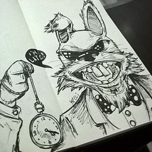 Rabiscando um pouco#sketch #sketchbook #rabbit