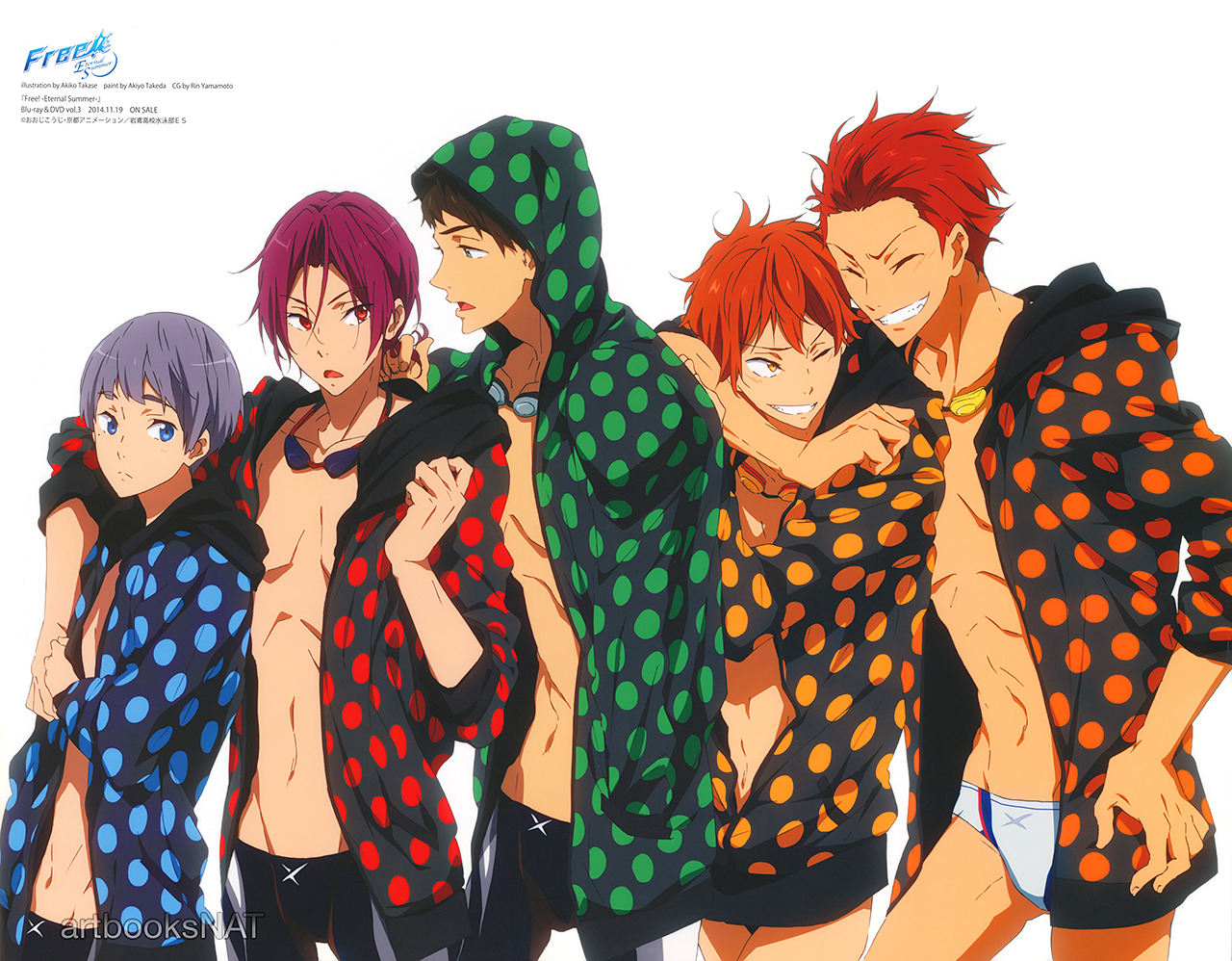 artbooksnat:  The new Free! Eternal Summer Samezuka poster in Spoon 2Di Magazine (Amazon