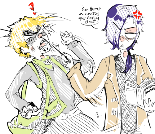 boiskull:  (its 4 am) sensei koujaku and troublemaker noiz
