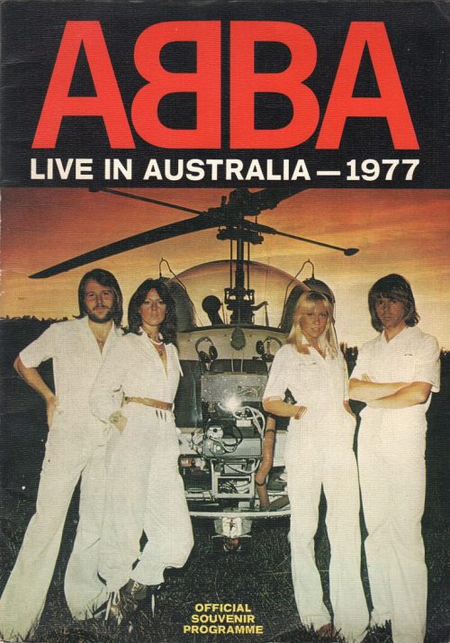 abba4ever:ABBA official program from their Australian tour from February 27-March 13, 1977.