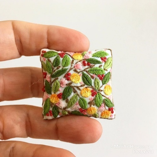 Miniature Embroidered Pillows