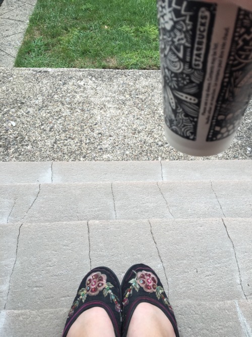 Gonna sit on this here stoop, vape, and drink my morning coffee.