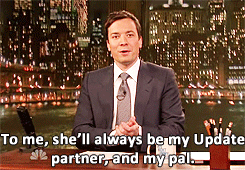 Jimmy introducing Tina on Late Night.