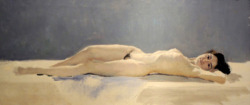 artbeautypaintings:  Reclining nude - Arthur Coulin 