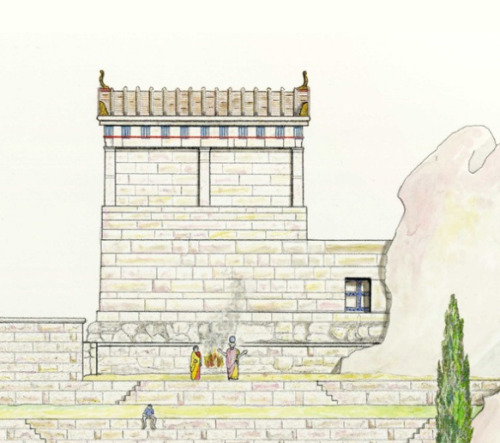 classicalmonuments:Tomb of IdrieusLabraunda, Turkey4th century BCEDoric orderThe tomb chamber and it