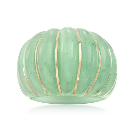 plumslices:I prefer these so much to the plastic ring trend. Topaz, Jade, 14k. 
