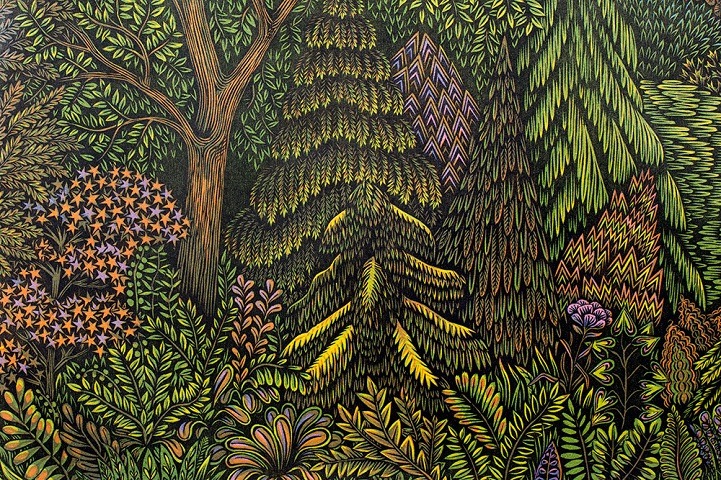mymodernmet:  Extremely Detailed Woodcut Print Completed After 3 Years of Meticulous