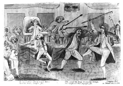 Politicians Behaving Badly — The Lyon - Griswold Brawl of 1798.The rivalry between Vermont Rep
