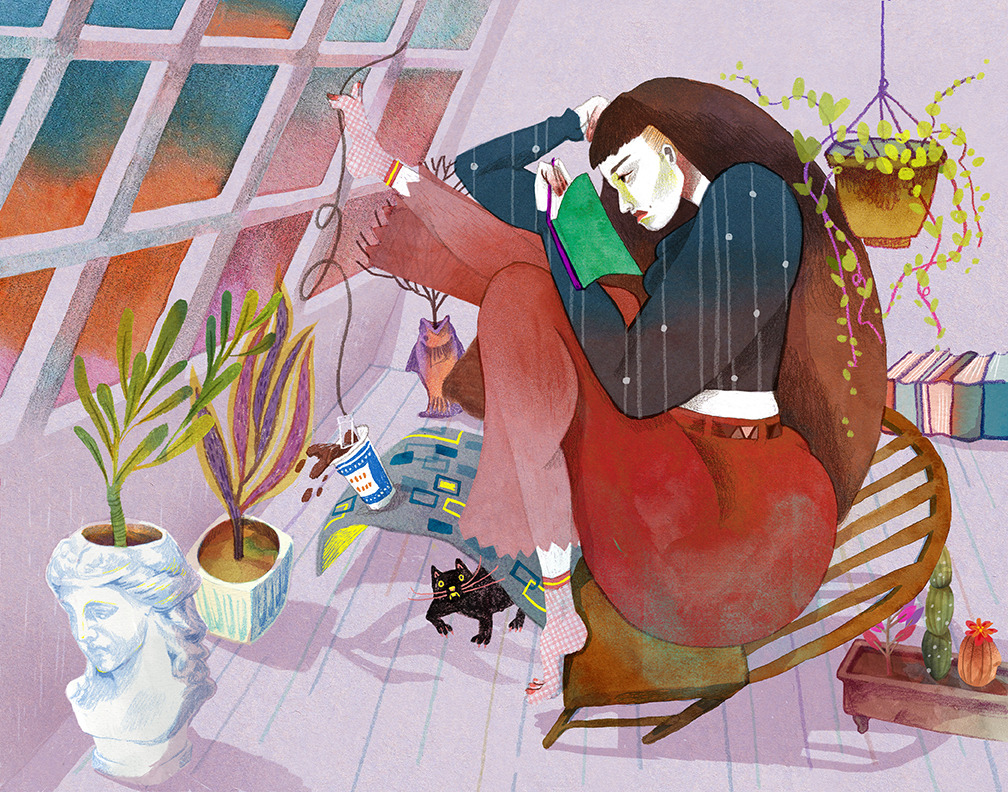 darksilenceinsuburbia:  Illustrations by Sena Kwonyou can also find me @mary_bu__[&amp;