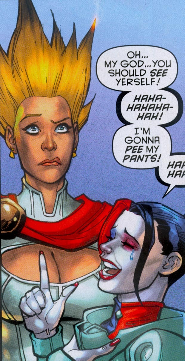 comicbookbrain:  Harley Quinn and Power Girl Harley Quinn #13 Chad Hardin art