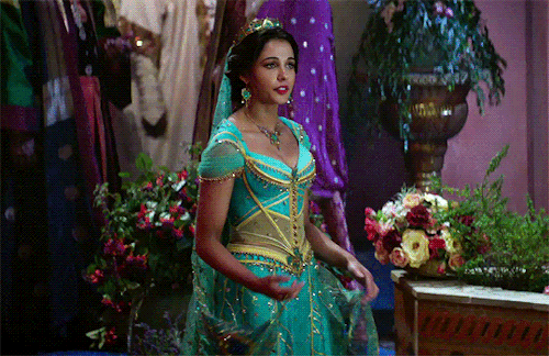 gownegirl:Naomi Scott as Princess Jasmine in Aladdin (2019)