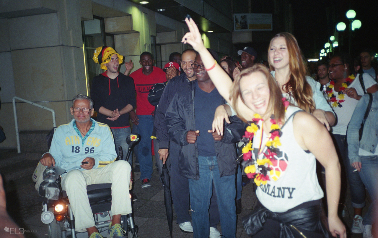 World Cup Celebration in Wiesbaden Germany after winning the World Cup