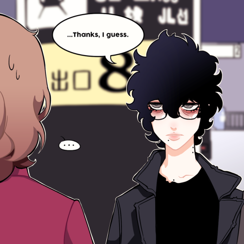 [supercomputer au] goro leaves akira with a gift at the train station, akira spends the rest of the 