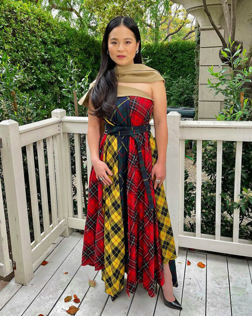 haysianrose:Kelly Marie Tran’s outfits for the Raya and the Last Dragon virtual press tour.Styled by