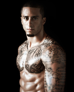 with-practice:  Colin Kaepernick for ESPN Body Issue 2013 