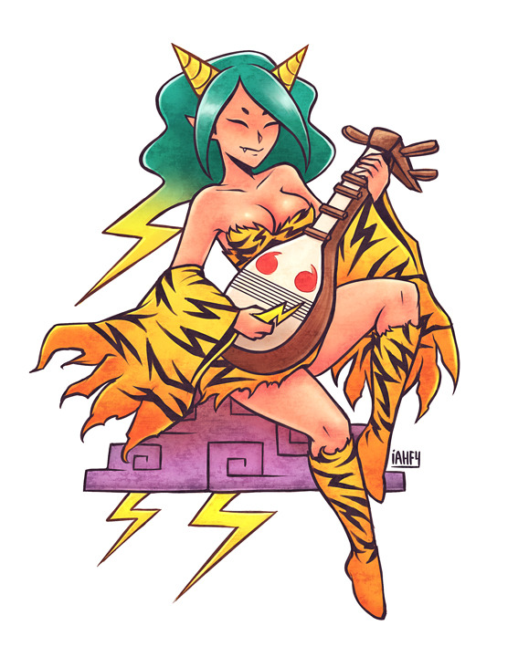 thunder demon lady from okamiden