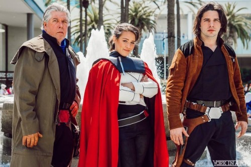 Solo Squad. Who is excited for the movie?!Han is GriffinsCosplayTobias Becket is IanQi’ra costume by