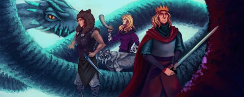 The Orphan, the Hero, and the King (x)Here&rsquo;s is another commission I painted for Mythgard, thi