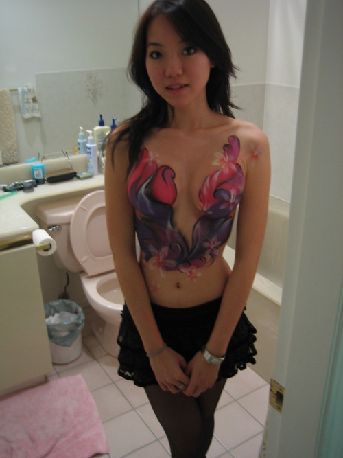 XXX Bodypainted Hottie photo