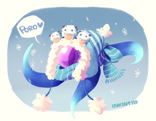 inkinesss: Winter Wonder Vel’koz 2nd Version. I missed little eyes of Vel’koz on last piece but can