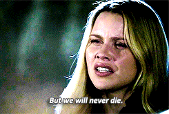 originalstrumpet:  klaroline—forever:  Each of us is broken. You, with your anger and paranoia. Me, 