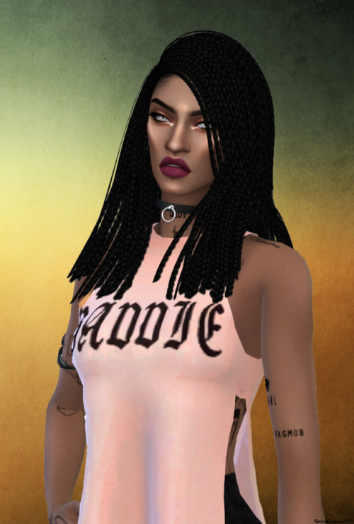 DonnaHair Retexture - @simpliciaty-ccTop - @mxfsimsChoker - @darkosims3Pose - @helgatisha