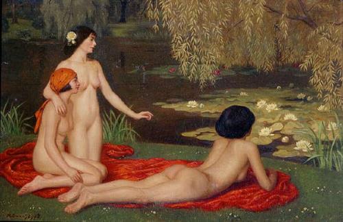 loumargi:ROBERT JOHN SWAN (born 1888)Nymphaea Alba (England, 1923)