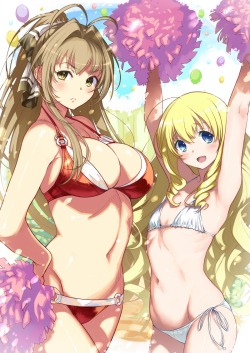 wanwan7:  amagi brilliant park bikini cheerleader