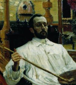 Ilya Repin (Russian, 1844-1930), Portrait of the painter Dmitri Kardovsky, 1896-97. Oil on canvas, 79 x 71.5 cm. The State Tretyakov Gallery, Moscow.