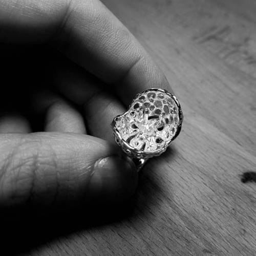 Making one of the rings from Beneath the Surface - new solo show opens @artisanqld next Thursday 15t