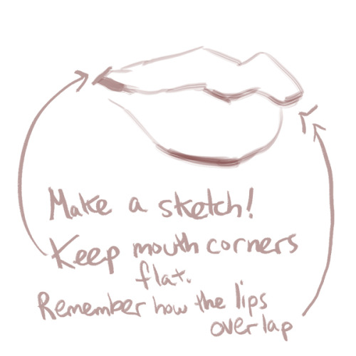 itsprecioustime:Here’s a mini lip-painting tutorial for that anon.  IMO hard vs soft edges is the im