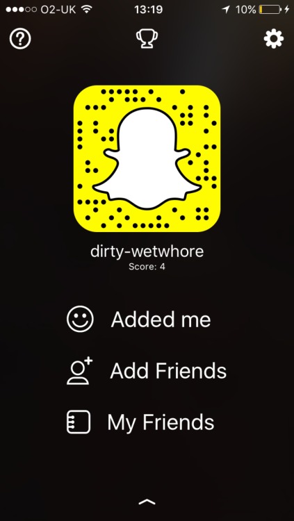 Just got snapchat… Add me 💦😉