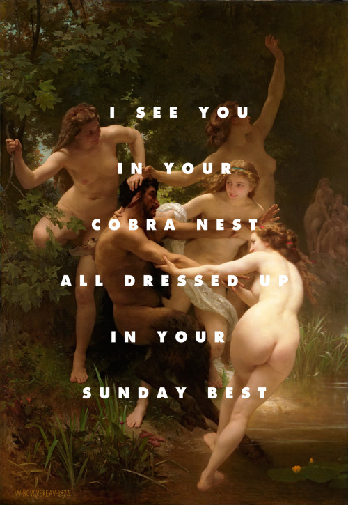 Nymphes et un satyre( Nymphs and Satyr),Bouguereau (1873) |  What Remains, Foals (2010) 