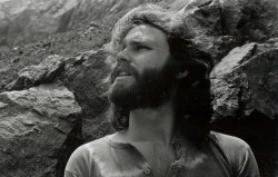 babeimgonnaleaveu:  Jim Morrison photographed by Edmund Teske at the Bronson Caves, 1969. 