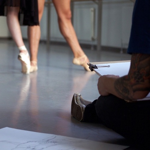Scottish Ballet rehearsals*    -    Wil FreebornScottishDrawings and sketches*for The upcoming perfo