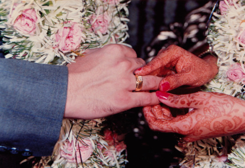 5ullen:My parents exchanging their wedding rings. Bahrain, 1995