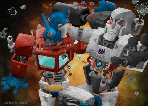 xombiedirge:Transformers by Michael Lombardi / TumblrNice ART !